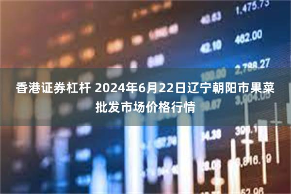 香港证券杠杆 2024年6月22日辽宁朝阳市果菜批发市场价格行情